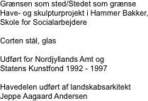 Grænsen som sted/Stedet som grænse