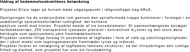 Uddrag af bedømmelseskomitéens betænkning